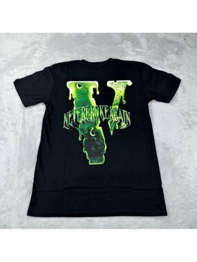 Vlone x Never Broke Again "Slime" NWOT Men's Size Medium T-shirt Black Made USA